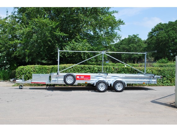 TC 2000 3x12 Centre Post Rowing Boat Trailer